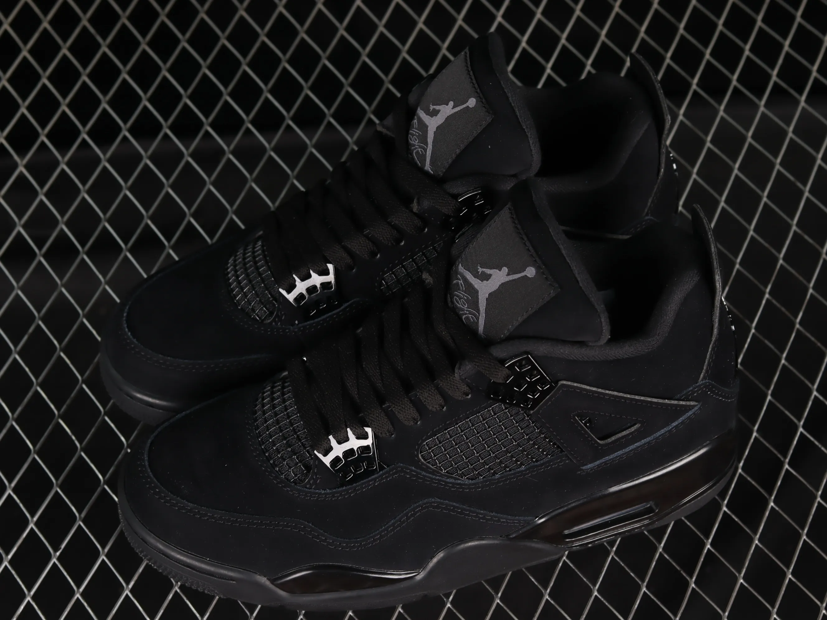 All categories Air Jordan Jordan series basketball shoes Air Jordan 4 OG version Air Jordan 4 Retro "Black Cat" AJ4 Joe 4 Black Cat First layer matte CU1110-010